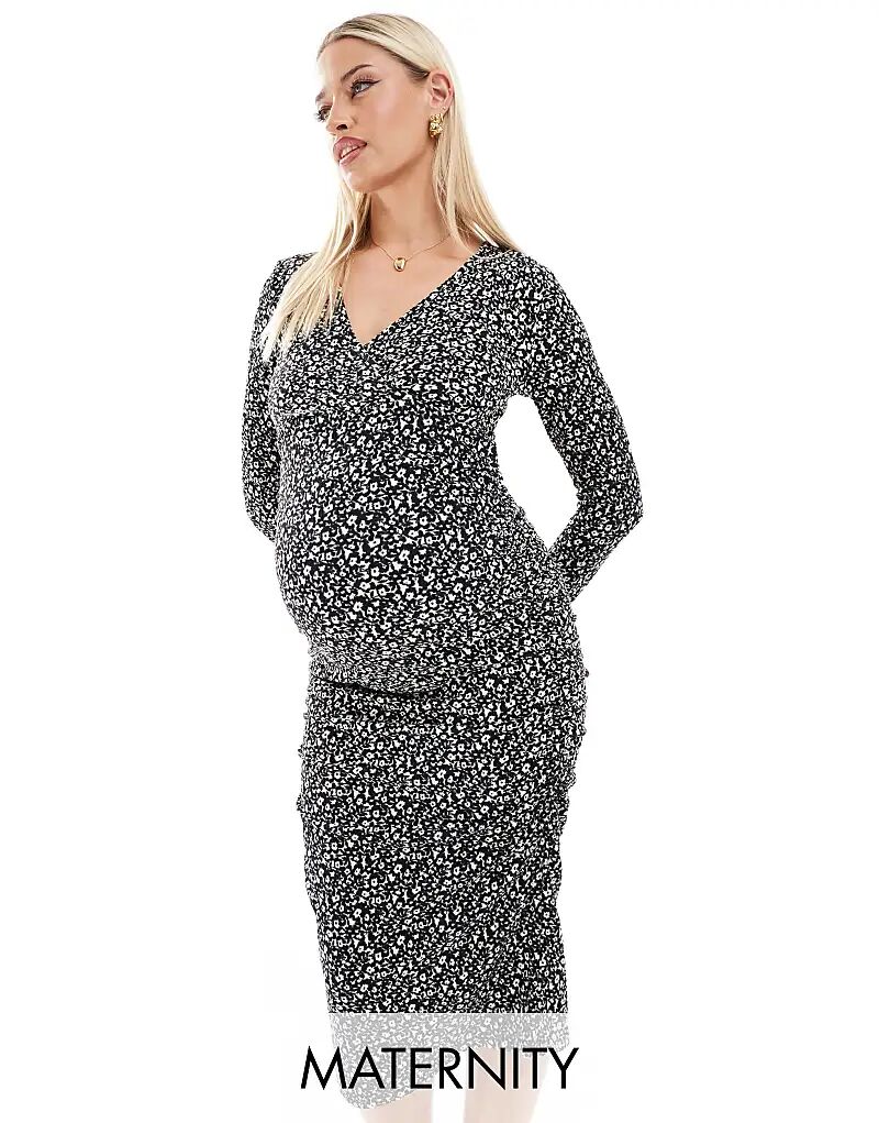 Mamalicious Maternity трикотажное платье миди с длинными рукавами в цветочный принт Mama.licious
Mamalicious Maternity трикотажное платье миди с длинными рукавами в цветочный принт Mama.licious