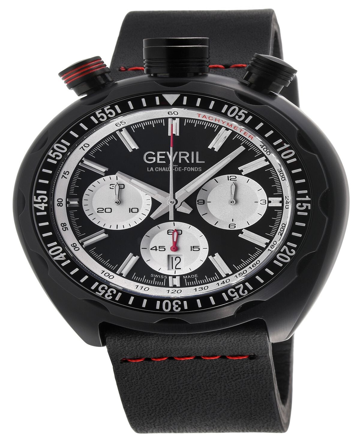 Мужские часы Canal Street Chrono, швейцарские автоматические итальянские часы с черным кожаным ремешком, 48 мм Gevril
Мужские часы Canal Street Chrono, швейцарские автоматические итальянские часы с черным кожаным ремешком, 48 мм Gevril