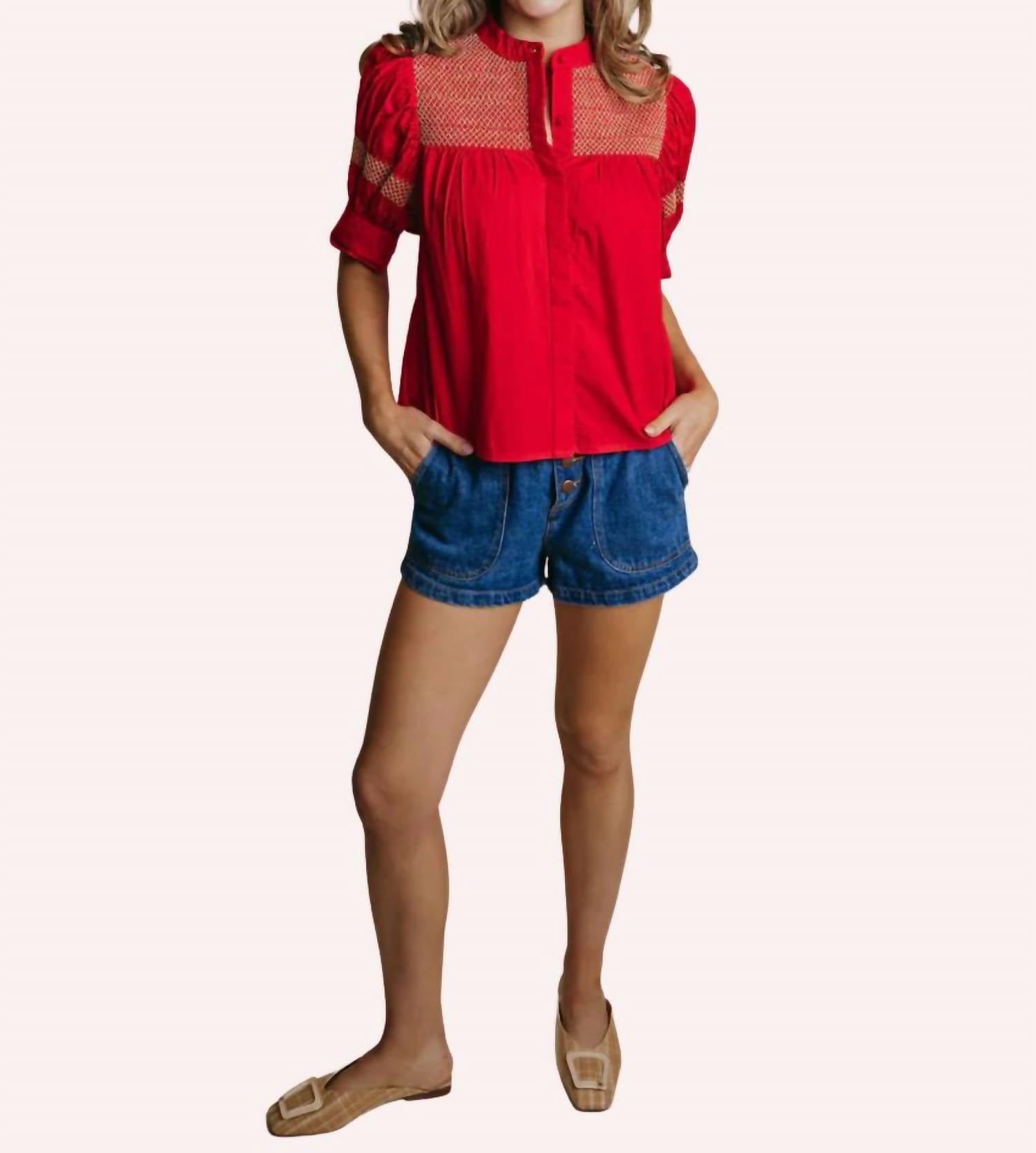 Саттон блуза в красном LAROQUE
Саттон блуза в красном LAROQUE