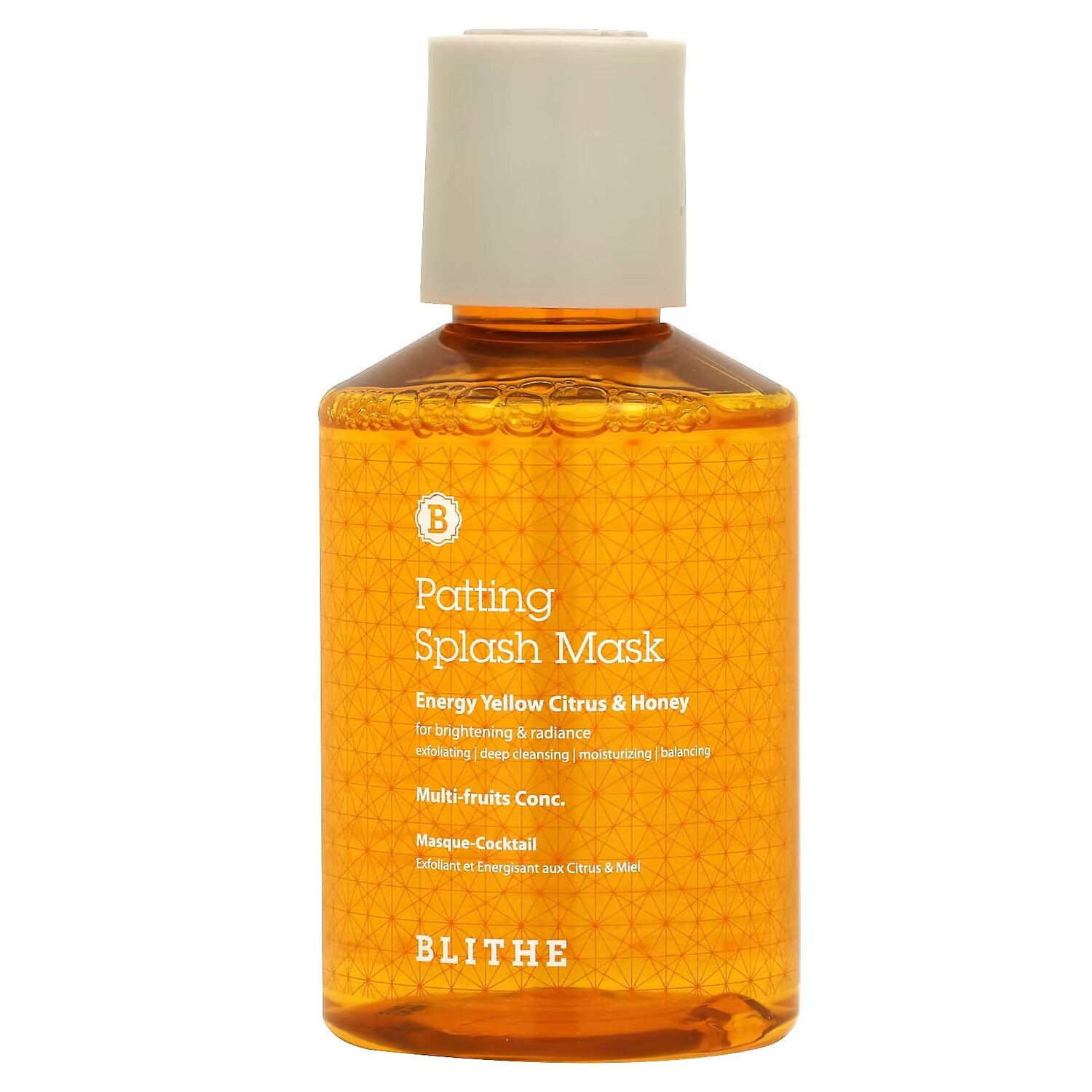 Patting Splash Mask, энергетический желтый цитрус и мед, 5,07 жидких унций (150 мл) Blithe
Patting Splash Mask, энергетический желтый цитрус и мед, 5,07 жидких унций (150 мл) Blithe