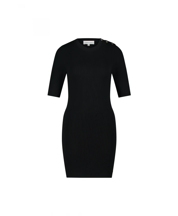 Вязаное платье с золотыми пуговицами Fabienne Chapot, черный
Вязаное платье с золотыми пуговицами Fabienne Chapot, черный