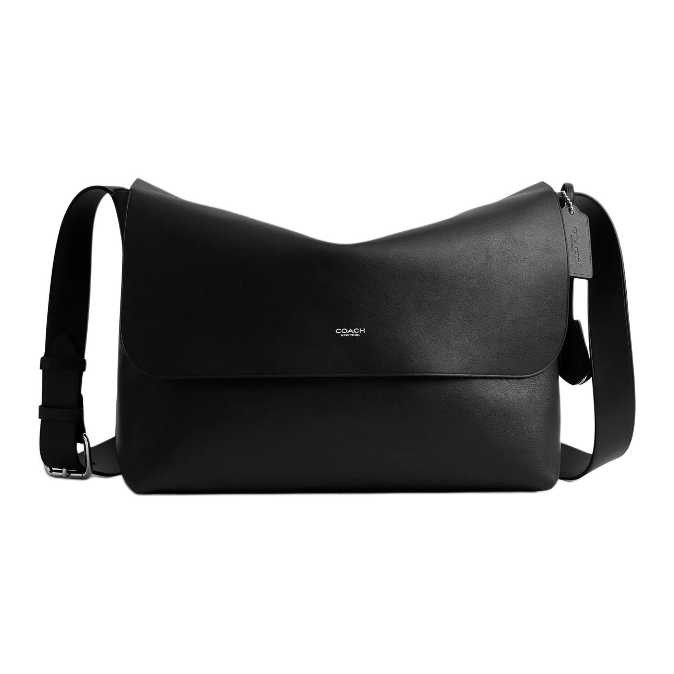 COACH Кожаная наплечная сумка большая мужская черная
COACH Кожаная наплечная сумка большая мужская черная