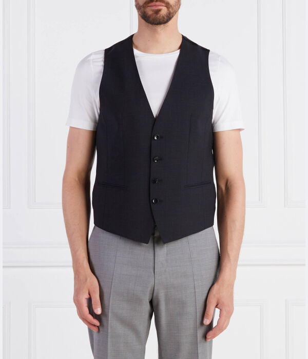 Жилет мужской Boss из шерсти, черный
Жилет мужской Boss из шерсти, черный