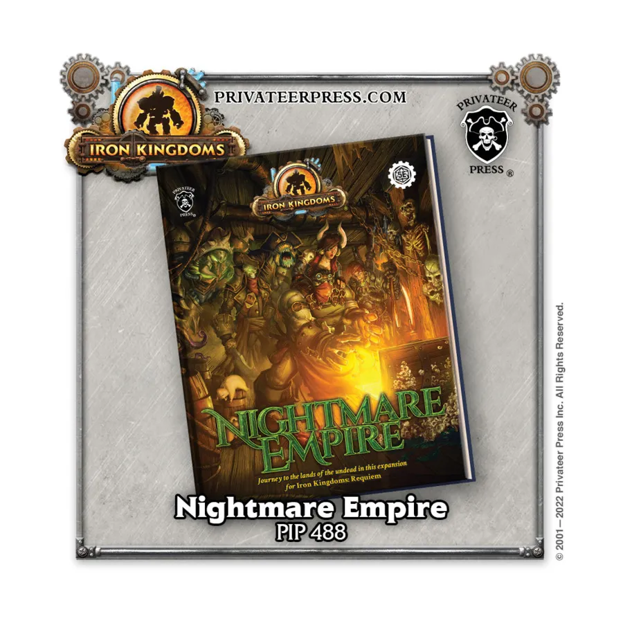 Nightmare Empire (5E), Iron Kingdoms RPG (5e), твердый переплет 
Nightmare Empire (5E), Iron Kingdoms RPG (5e), твердый переплет