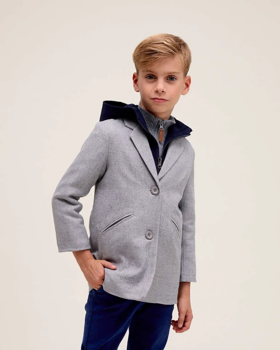 Детское пальто в американском стиле с капюшоном Dadati, серый
Детское пальто в американском стиле с капюшоном Dadati, серый