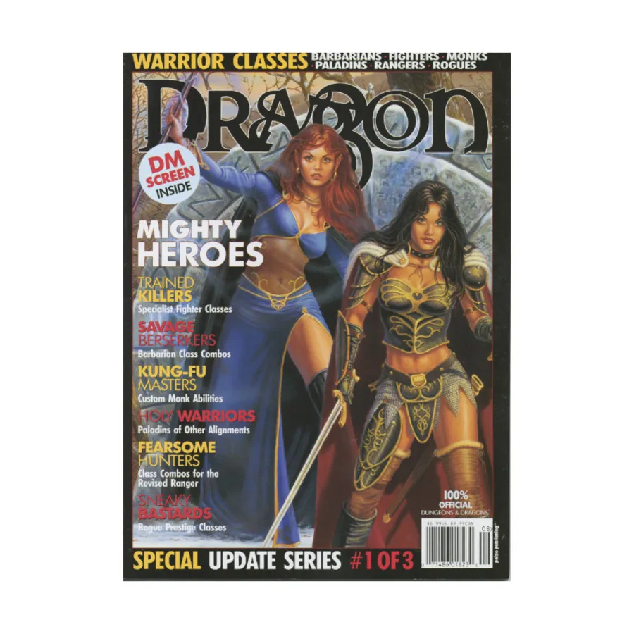 Журнал #310 "Dungeon Master's Screen 3.5, Warrior Class Update", Dragon Magazine #301 - #359
Журнал #310 "Dungeon Master's Screen 3.5, Warrior Class Update", Dragon Magazine #301 - #359