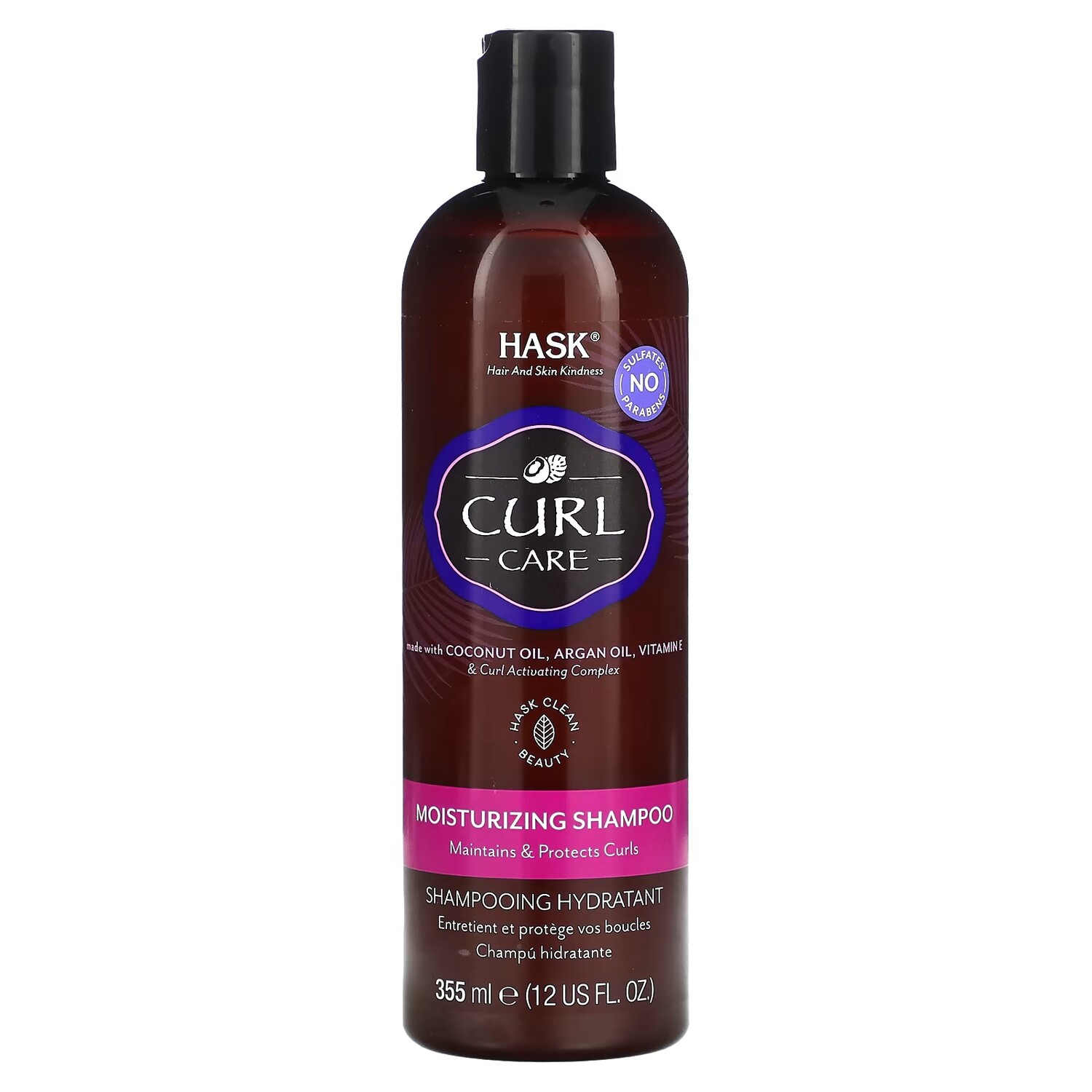 Шампунь увлажняющий Hask Beauty Curl Care, 355 мл
Шампунь увлажняющий Hask Beauty Curl Care, 355 мл