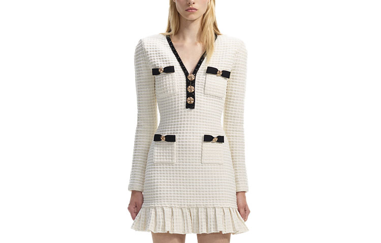 Женское платье с длинными рукавами цвета слоновой кости Self-portrait
Женское платье с длинными рукавами цвета слоновой кости Self-portrait