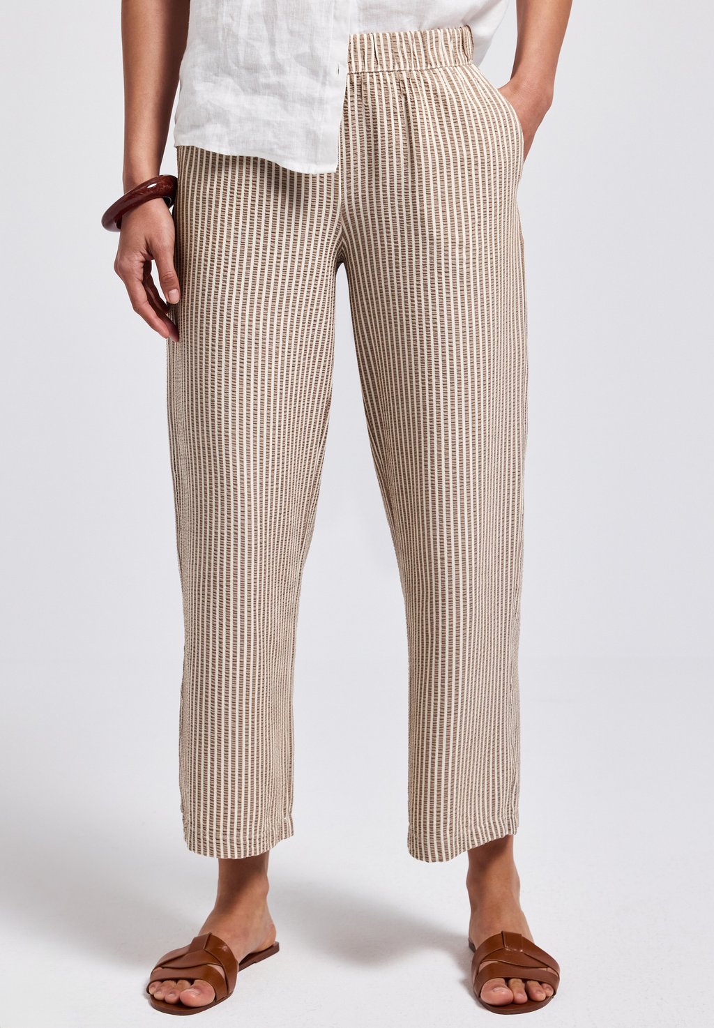 Брюки GESTREIFTE Street One, бежевый
Брюки GESTREIFTE Street One, бежевый