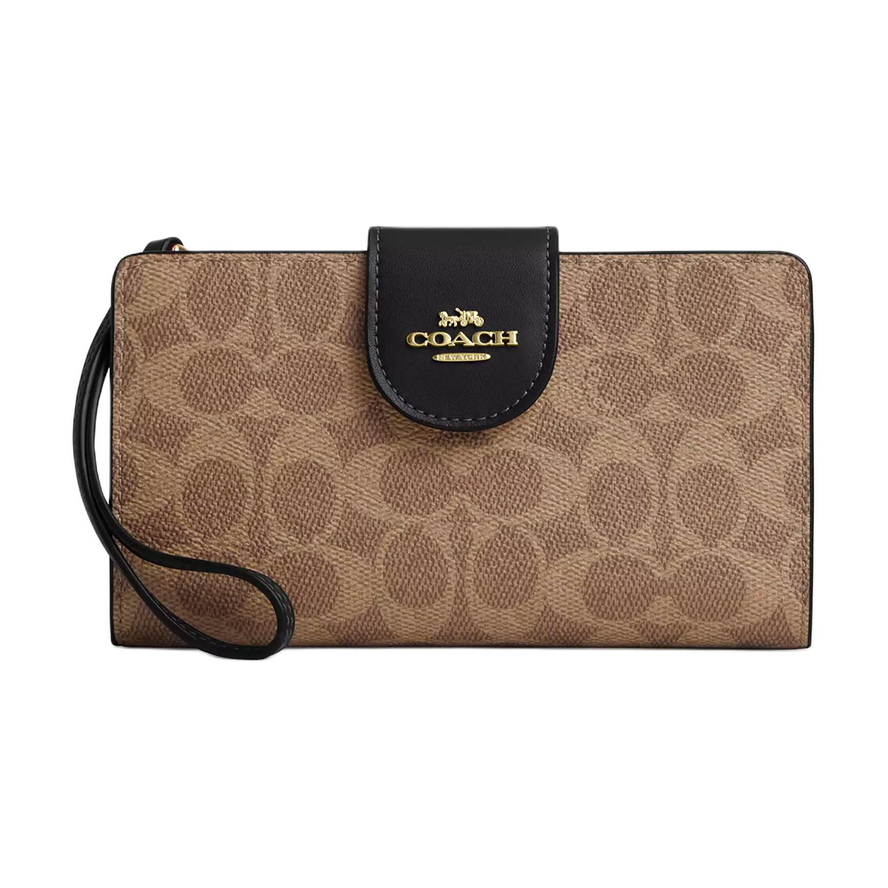Женский кошелек из лакированного полотна Trumpets в бежево-коричневом цвете COACH, Коричневый, Женский кошелек из лакированного полотна Trumpets в бежево-коричневом цвете COACH
Женский кошелек из лакированного полотна Trumpets в бежево-коричневом цвете COACH, Коричневый, Женский кошелек из лакированного полотна Trumpets в бежево-коричневом цвете COACH