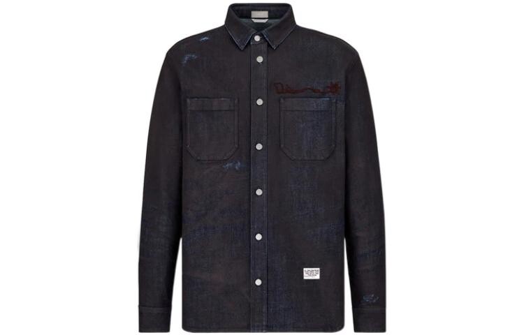 Travis Scott Quarterly Новые продукты Рубашка Мужская синяя Dior, синий
Travis Scott Quarterly Новые продукты Рубашка Мужская синяя Dior, синий