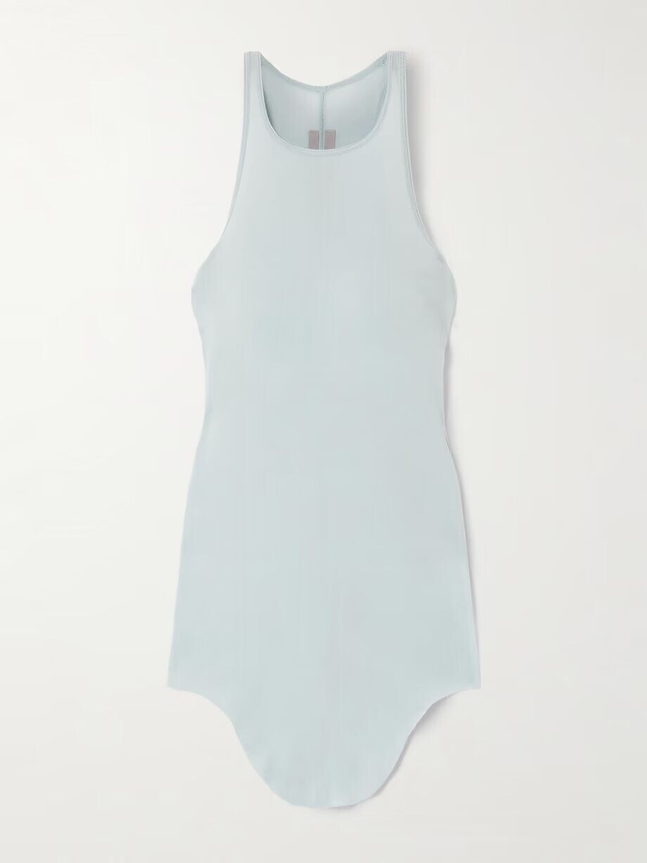 Майка из хлопкового джерси Rick Owens, голубой 
Майка из хлопкового джерси Rick Owens, голубой