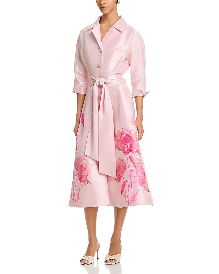 Микадо Платье-рубашка с цветочным принтом Teri Jon by Rickie Freeman, розовый
Микадо Платье-рубашка с цветочным принтом Teri Jon by Rickie Freeman, розовый