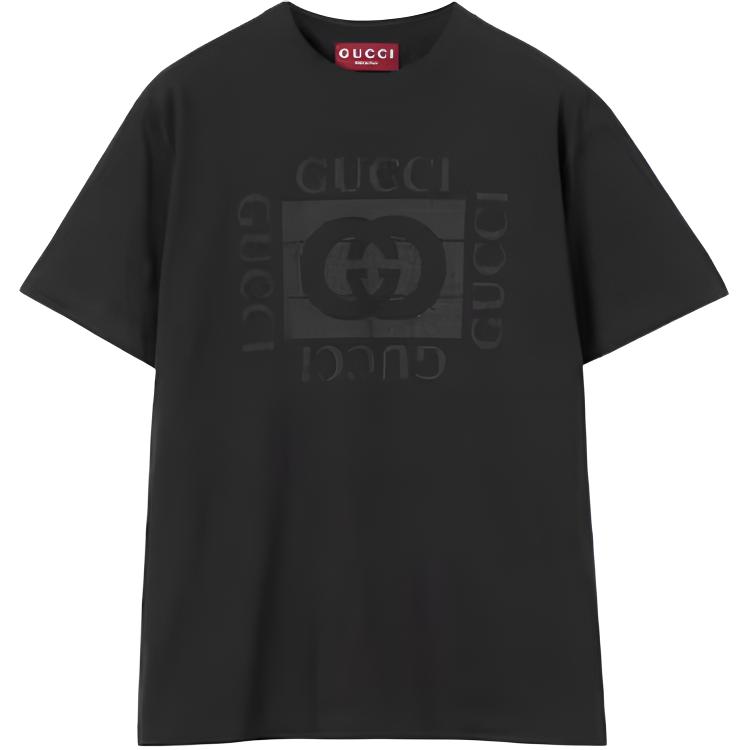 Футболка из хлопкового трикотажа с принтом Gucci, черный
Футболка из хлопкового трикотажа с принтом Gucci, черный