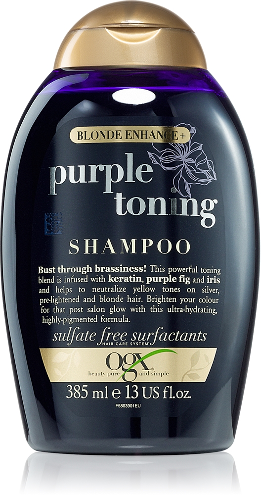 Оттеночный шампунь Blonde Enhanced+ с фиолетовыми пигментами для нейтрализации желтизны Ogx, 385 мл
Оттеночный шампунь Blonde Enhanced+ с фиолетовыми пигментами для нейтрализации желтизны Ogx, 385 мл