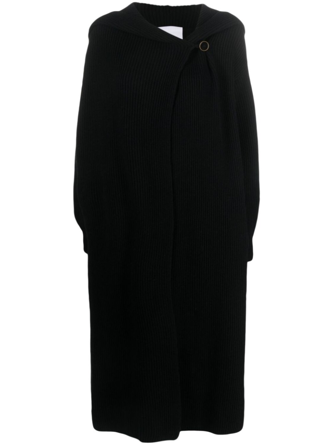 Длинный кардиган в рубчик Erika Cavallini, черный
Длинный кардиган в рубчик Erika Cavallini, черный