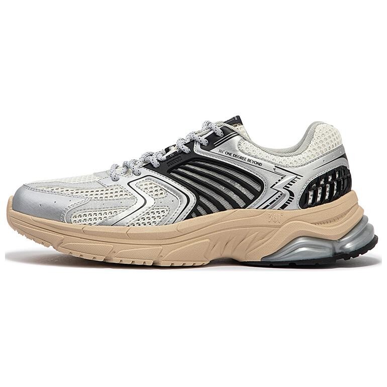 Кроссовки мужские толстые низкие серебристо-черный 361°
Кроссовки мужские толстые низкие серебристо-черный 361°