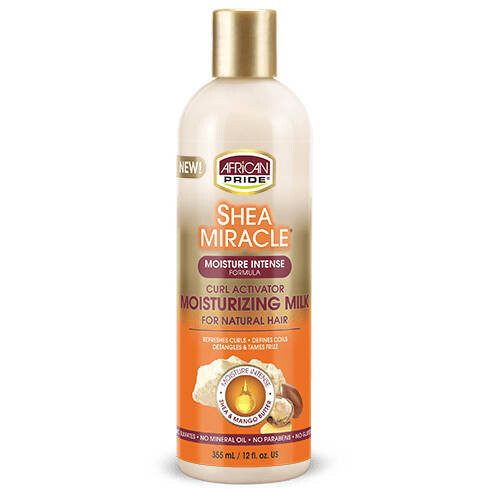 African Pride, Увлажняющее молочко Shea Miracle Curl Activator для натуральных волос, 355 мл
African Pride, Увлажняющее молочко Shea Miracle Curl Activator для натуральных волос, 355 мл