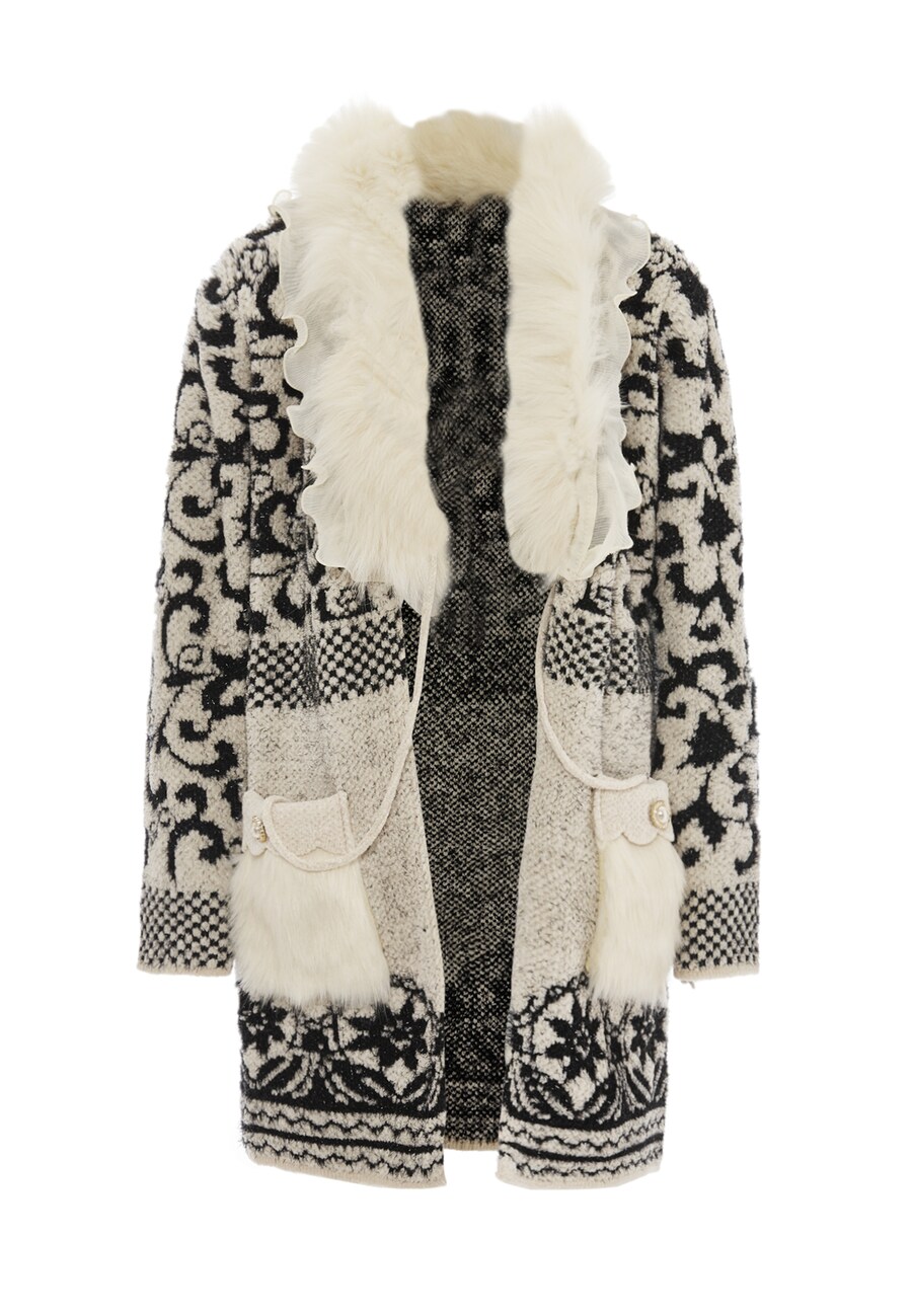 Вязаный кардиган faina, Wool White
Вязаный кардиган faina, Wool White