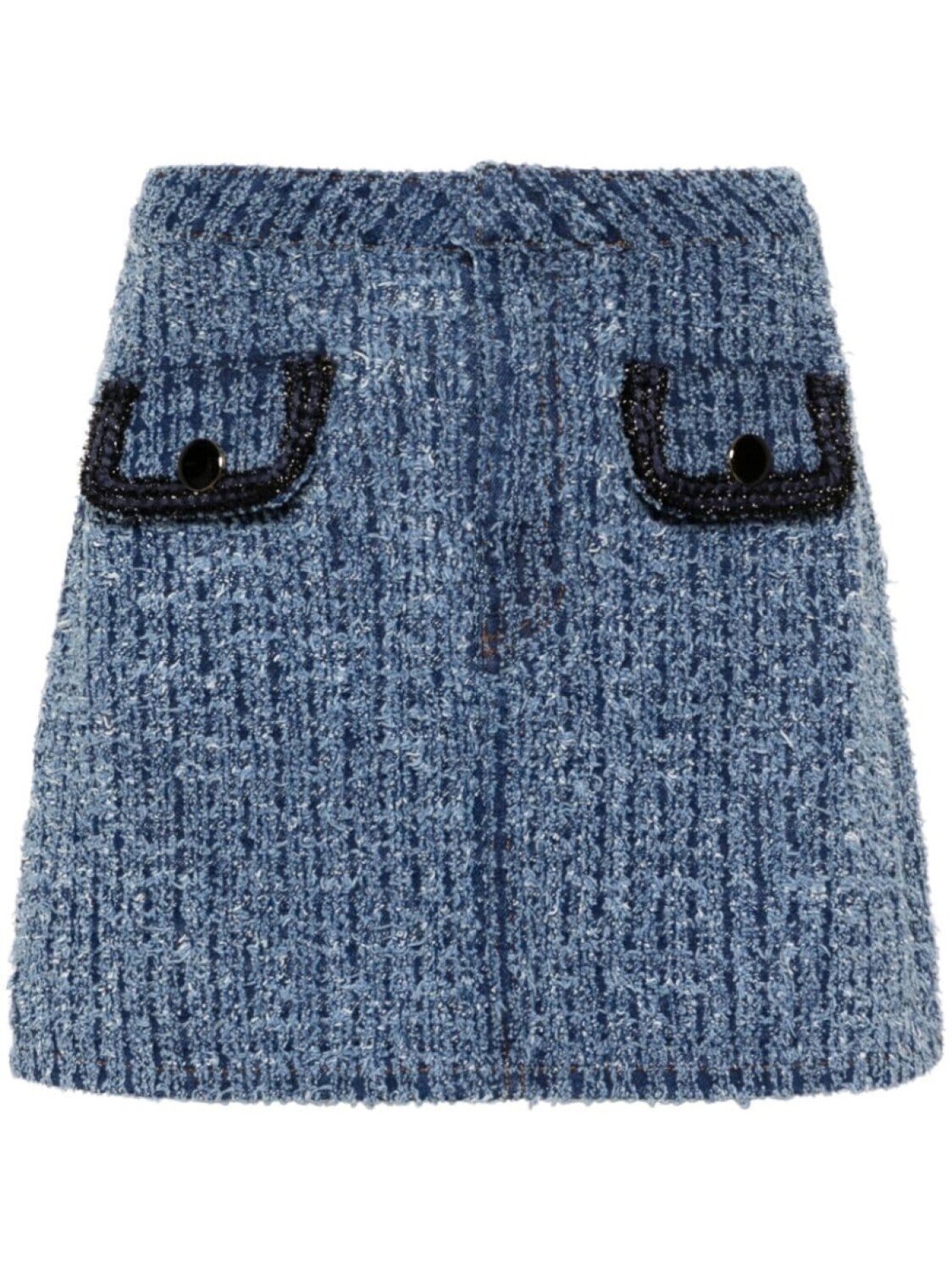 Self-Portrait рваная джинсовая мини-юбка, синий
Self-Portrait рваная джинсовая мини-юбка, синий
