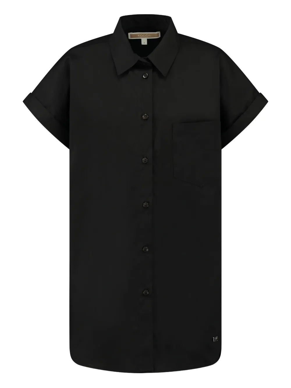 Рубашка с короткими рукавами и накладным карманом Kocca, черный
Рубашка с короткими рукавами и накладным карманом Kocca, черный