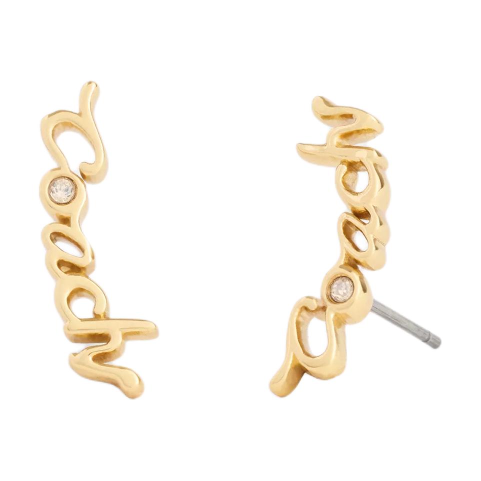 COACH Латунные серьги унисекс gold
COACH Латунные серьги унисекс gold