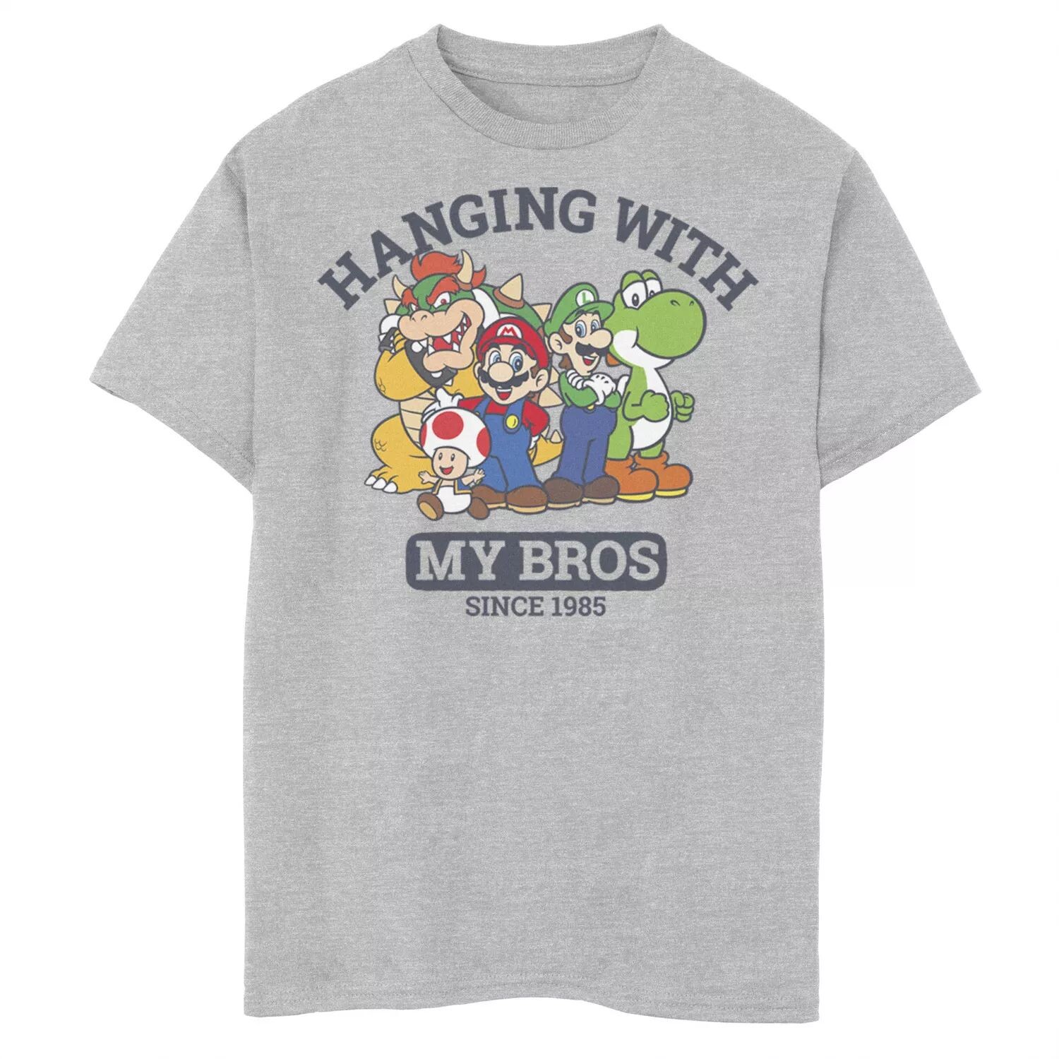 Футболка с графическим изображением Nintendo Super Mario для мальчиков 8–20 лет, «Висит с моими братьями» с 1985 года. Licensed Character
Футболка с графическим изображением Nintendo Super Mario для мальчиков 8–20 лет, «Висит с моими братьями» с 1985 года. Licensed Character