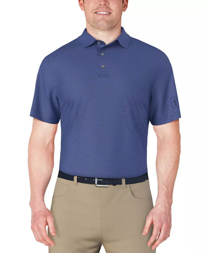 Мужская поло с коротким рукавом и микро-геометрическим принтом PGA TOUR, синий
Мужская поло с коротким рукавом и микро-геометрическим принтом PGA TOUR, синий