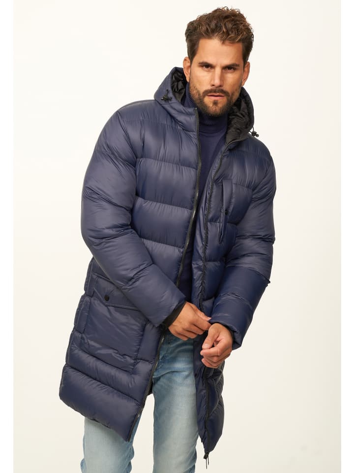 SOULSTAR Парка с капюшоном, как зимняя куртка - Длинное стеганое пальто темно-синего цвета
SOULSTAR Парка с капюшоном, как зимняя куртка - Длинное стеганое пальто темно-синего цвета