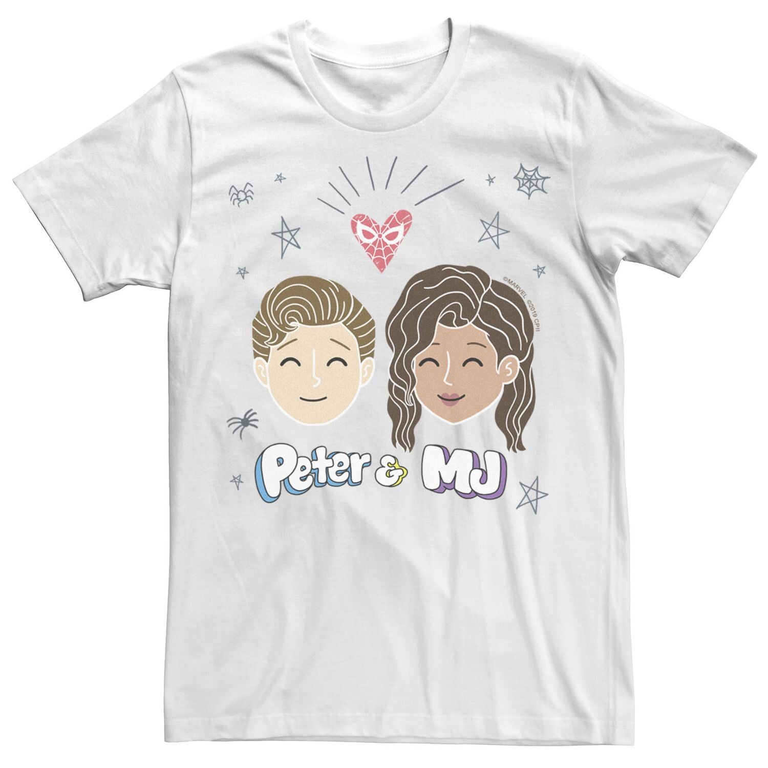 Мужская футболка с рисунком «Человек-паук вдали от дома» и портретом из мультфильма «Питер и MJ» Marvel
Мужская футболка с рисунком «Человек-паук вдали от дома» и портретом из мультфильма «Питер и MJ» Marvel