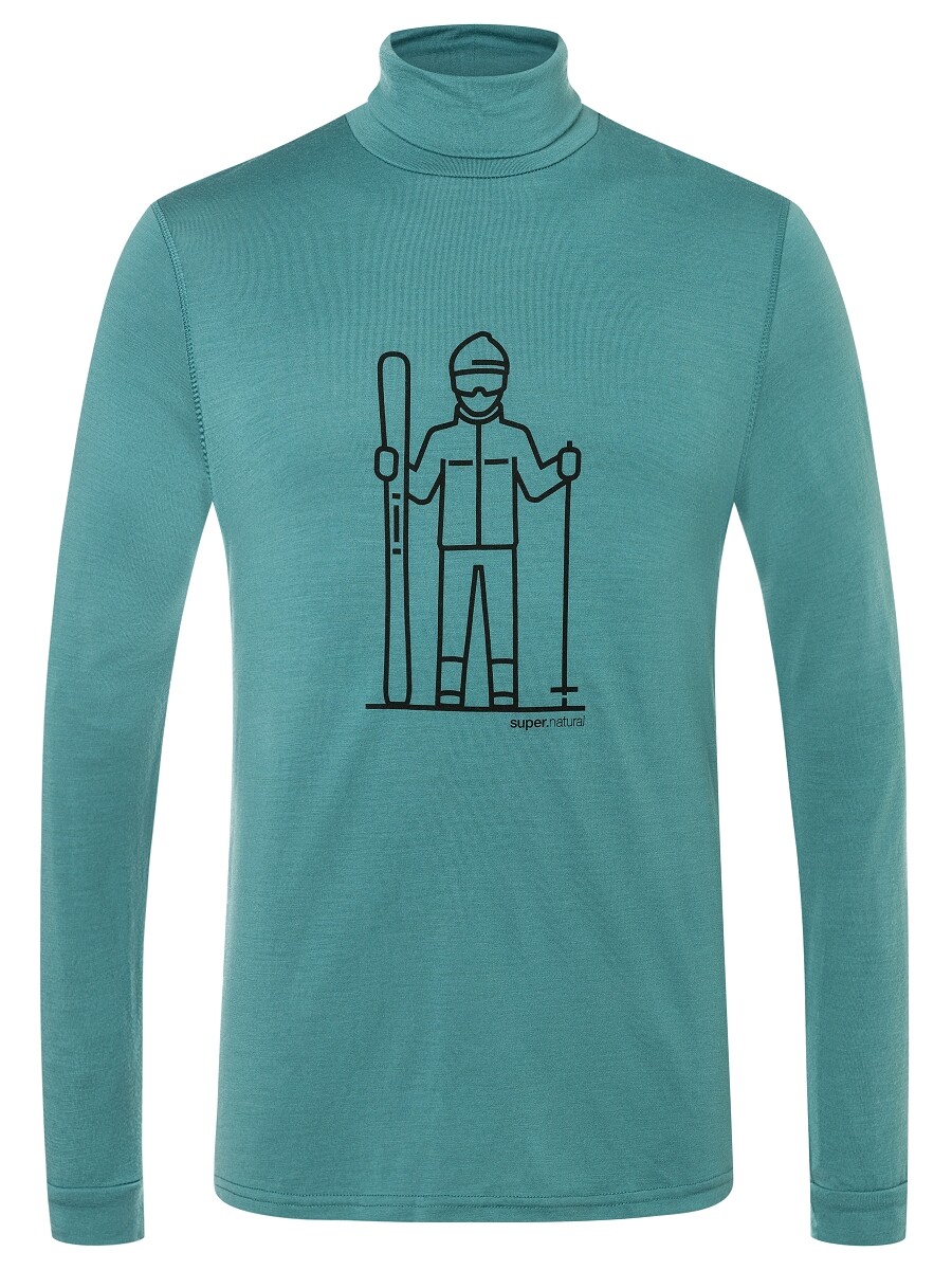 Пуловер super.natural Merino Rollkragen, бензиновый
Пуловер super.natural Merino Rollkragen, бензиновый