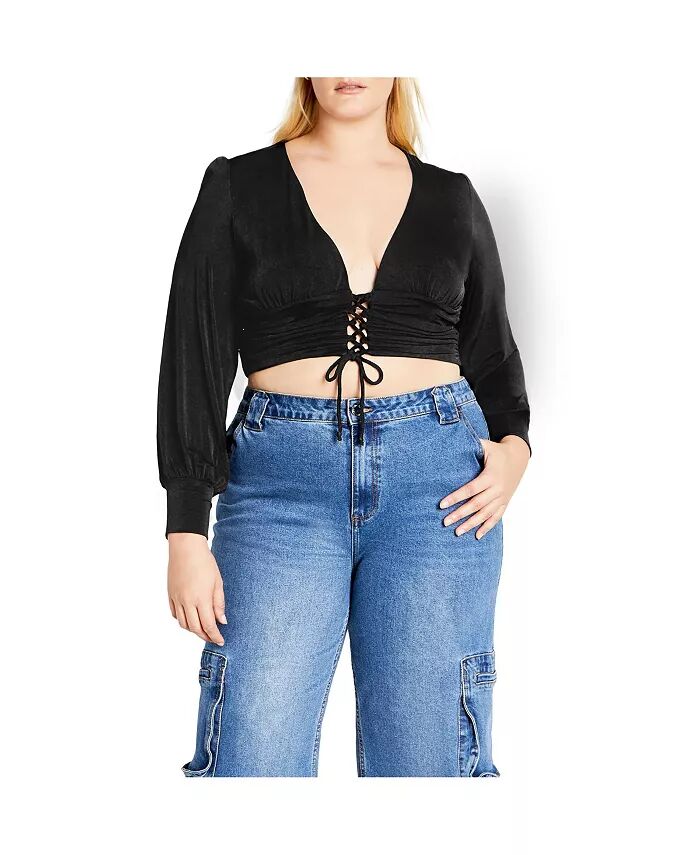 Топ Baylee размера плюс CITY CHIC, черный
Топ Baylee размера плюс CITY CHIC, черный