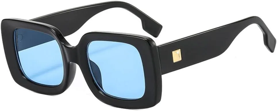 Женские солнцезащитные очки LVTFCO Fashion с защитой от УФ-излучения UV400, ретро-стиль, декоративные заклепки, модные мужские солнцезащитные очки, Black Blue
Женские солнцезащитные очки LVTFCO Fashion с защитой от УФ-излучения UV400, ретро-стиль, декоративные заклепки, модные мужские солнцезащитные очки, Black Blue