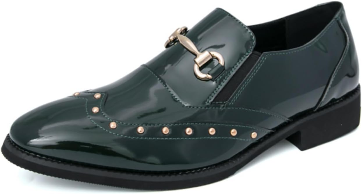 Мужские лоферы из лакированной кожи с заклепками, декоративной пряжкой и эластичной вставкой, ретро массивный каблук, нескользящая подошва, квадратный носок, повседневные туфли для бизнеса, официальных мероприятий, вечеринок и свадеб Qwuieoin, з...
Мужские лоферы из лакированной кожи с заклепками, декоративной пряжкой и эластичной вставкой, ретро массивный каблук, нескользящая подошва, квадратный носок, повседневные туфли для бизнеса, официальных мероприятий, вечеринок и свадеб Qwuieoin, з...