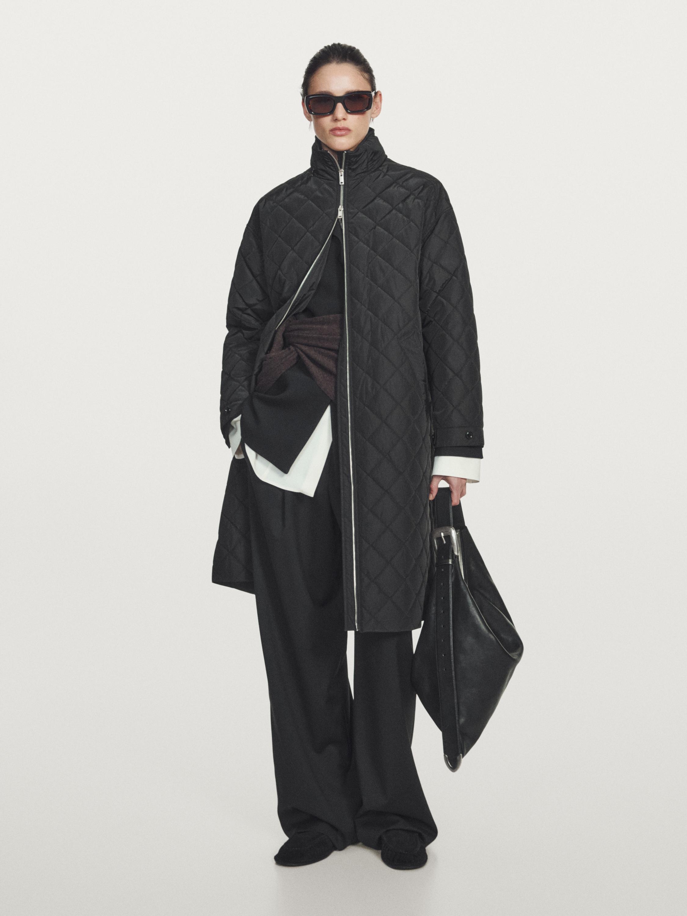 Длинная водоотталкивающая стеганая парка большого размера Massimo Dutti, черный
Длинная водоотталкивающая стеганая парка большого размера Massimo Dutti, черный