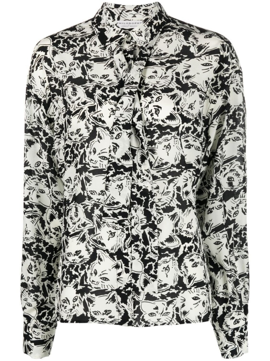 Philosophy Di Lorenzo Serafini шелковая рубашка Cat Mania, черный
Philosophy Di Lorenzo Serafini шелковая рубашка Cat Mania, черный