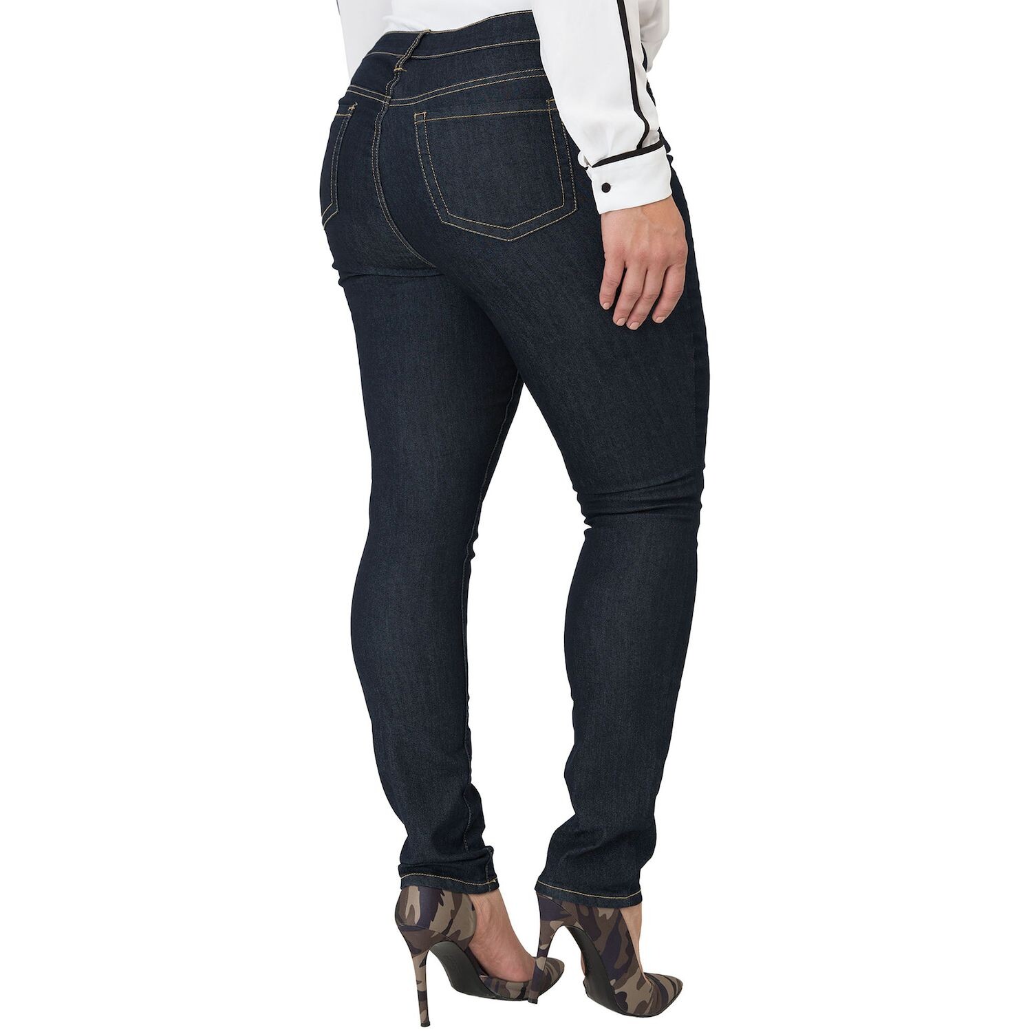 Женские джинсы скинни средней посадки больших размеров Miss Halladay, черный
Женские джинсы скинни средней посадки больших размеров Miss Halladay, черный