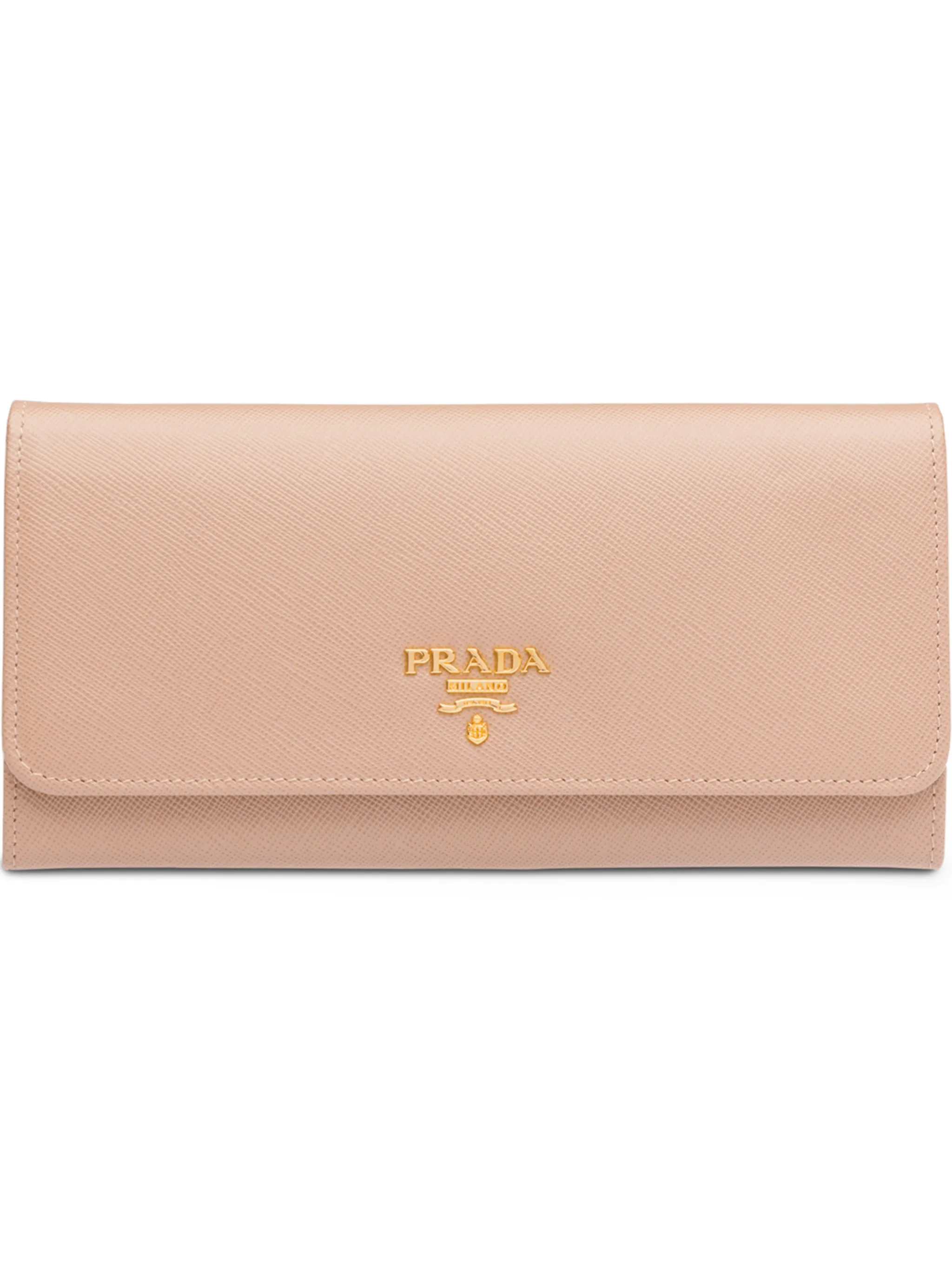 Маленький кошелек из кожи Saffiano Prada, нейтральный
Маленький кошелек из кожи Saffiano Prada, нейтральный