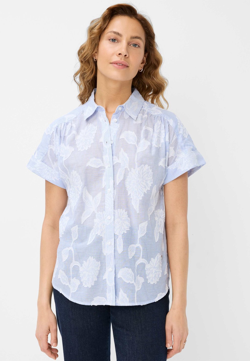 Блузка на пуговицах STYLE VIV BRAX, светло-голубой
Блузка на пуговицах STYLE VIV BRAX, светло-голубой