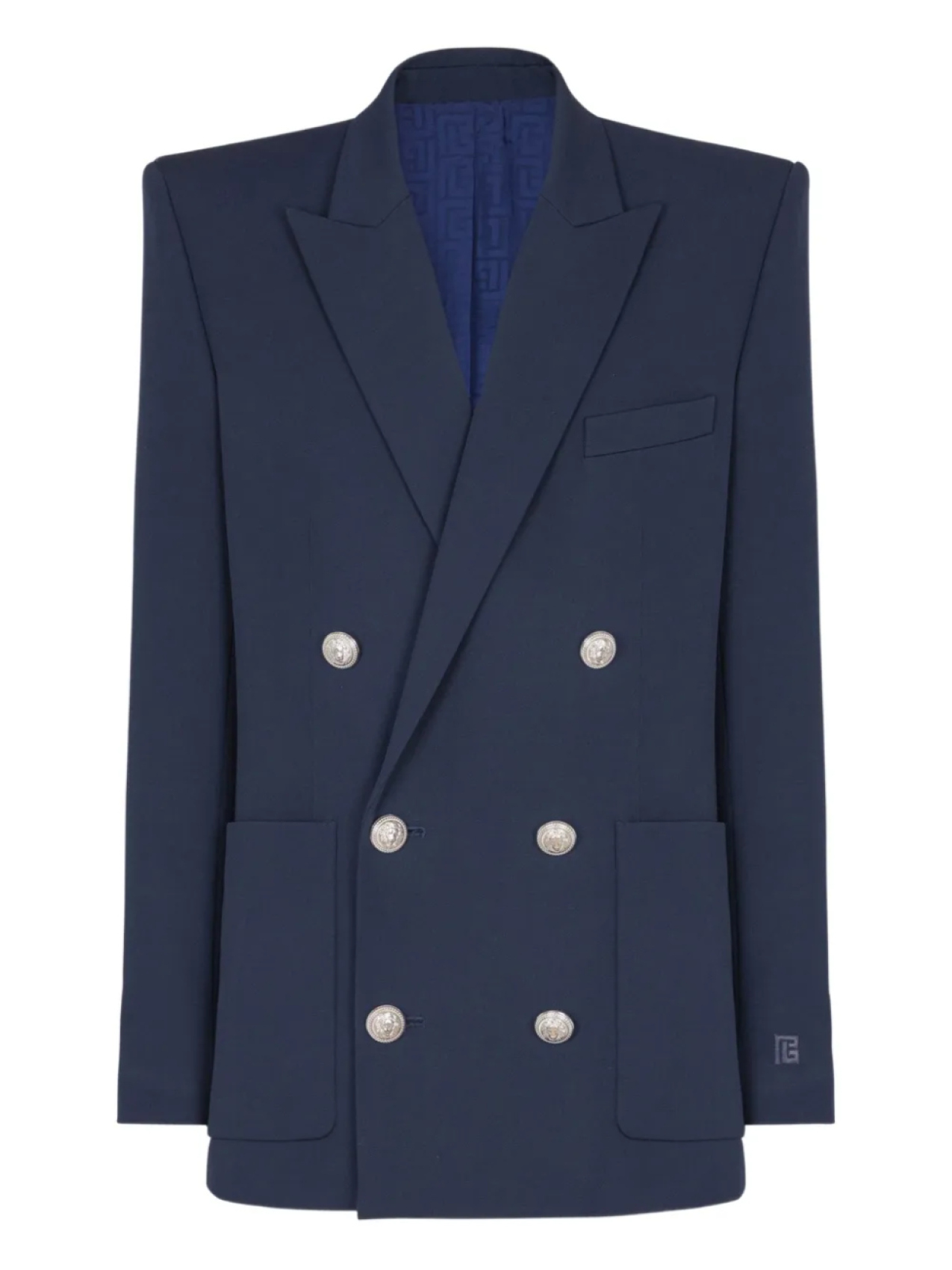 Balmain однобортный пиджак, синий
Balmain однобортный пиджак, синий