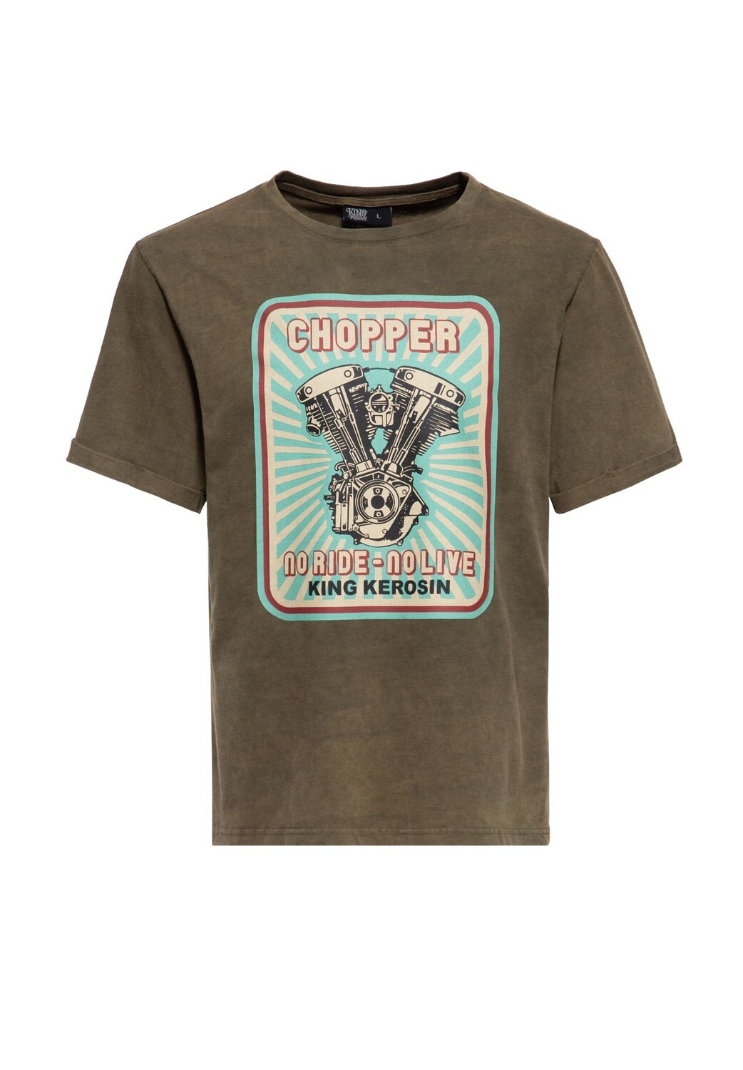 Рубашка с принтом Acid Washed No Ride No Life KING KEROSIN, цвет Olivgrün
Рубашка с принтом Acid Washed No Ride No Life KING KEROSIN, цвет Olivgrün