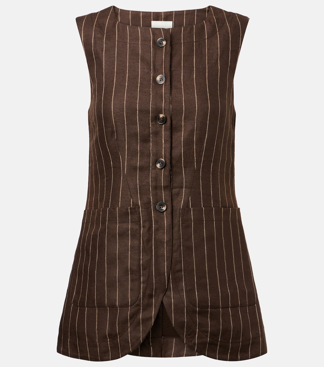 Льняной топ в тонкую полоску от Emma Posse, Chocolate Cream Pinstripe
Льняной топ в тонкую полоску от Emma Posse, Chocolate Cream Pinstripe