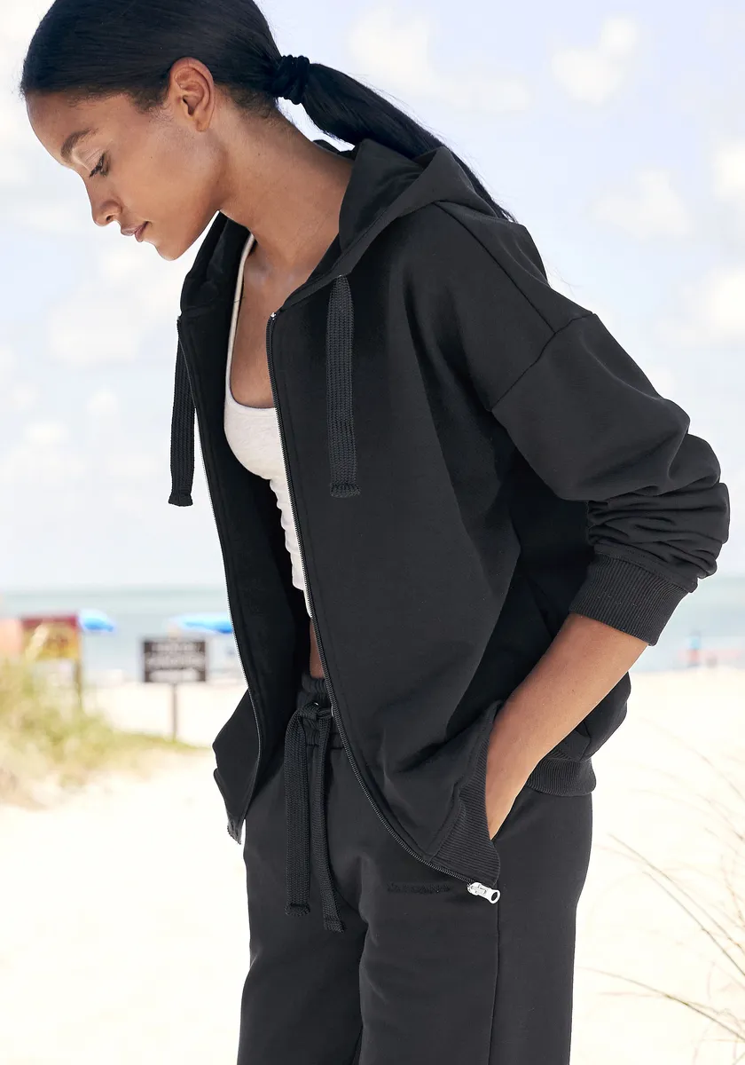 Толстовка LASCANA "Жакет для отдыха", из натурального хлопка, одежда для дома, черный
Толстовка LASCANA "Жакет для отдыха", из натурального хлопка, одежда для дома, черный