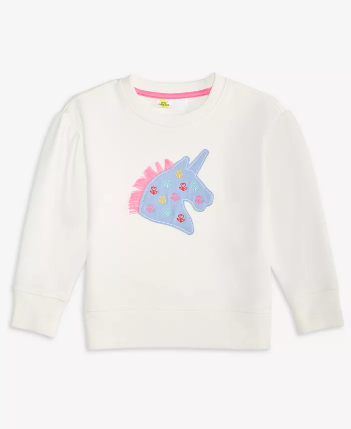 Детская толстовка для девочек 2T-4T с аппликацией единорога Epic Threads, белый
Детская толстовка для девочек 2T-4T с аппликацией единорога Epic Threads, белый