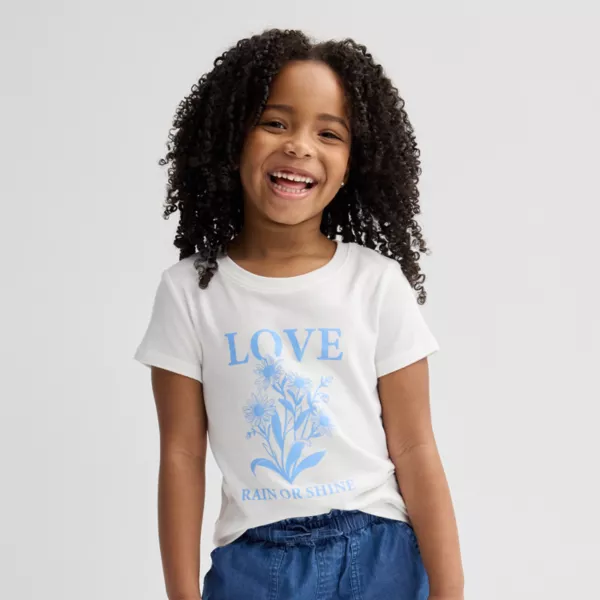 Футболка с короткими рукавами и принтом для девочек 4–12 лет Jumping Beans, цвет white daisy
Футболка с короткими рукавами и принтом для девочек 4–12 лет Jumping Beans, цвет white daisy