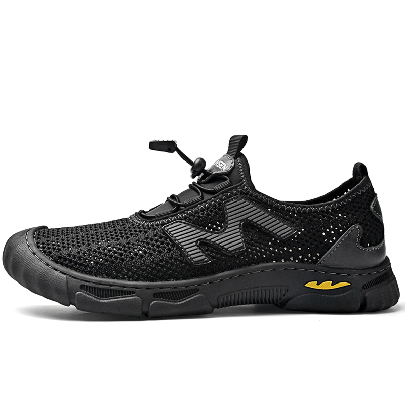 Дышащие низкие повседневные туфли для мужчин Mulinsen, Black 
Дышащие низкие повседневные туфли для мужчин Mulinsen, Black