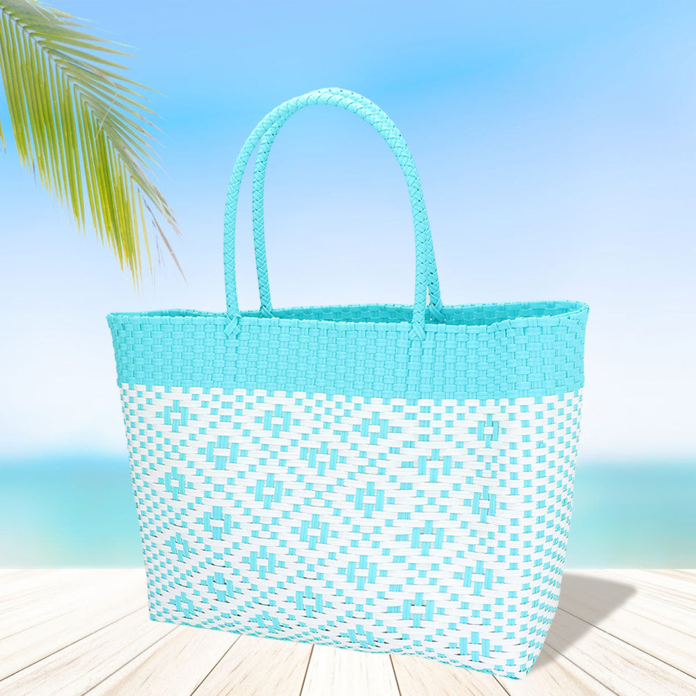 Сумка-тоут с ацтекским узором плетение корзины FASHNZFAB, Turquoise
Сумка-тоут с ацтекским узором плетение корзины FASHNZFAB, Turquoise