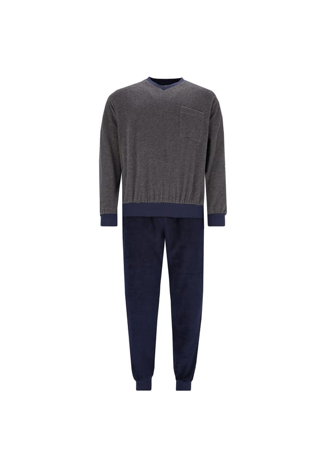 Пижамный комплект из 2 предметов - длинные манжеты V-образный вырез махровая хлопковая смесь Hajo, бежевый
Пижамный комплект из 2 предметов - длинные манжеты V-образный вырез махровая хлопковая смесь Hajo, бежевый