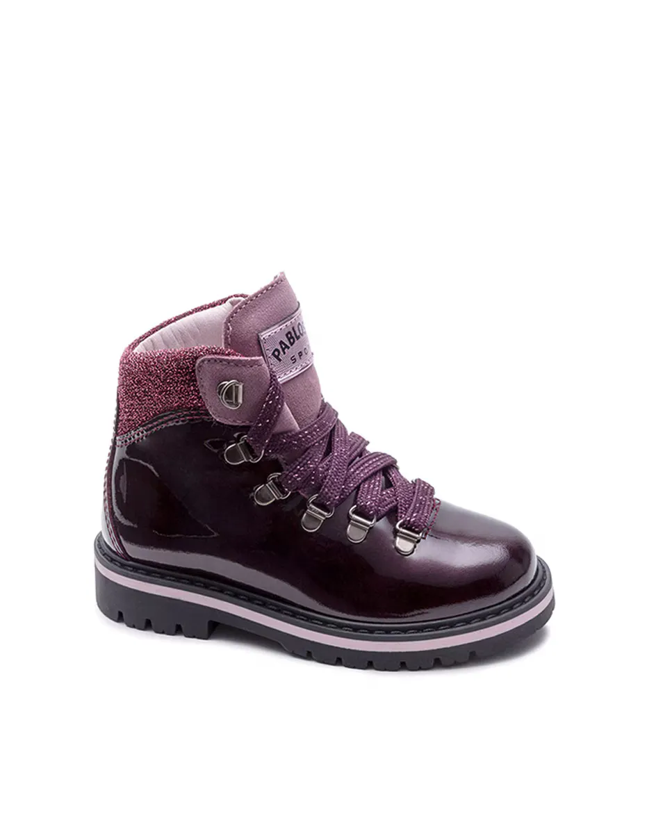 Кожаные сапоги для девочки со шнурками Pablosky, фиолетовый
Кожаные сапоги для девочки со шнурками Pablosky, фиолетовый