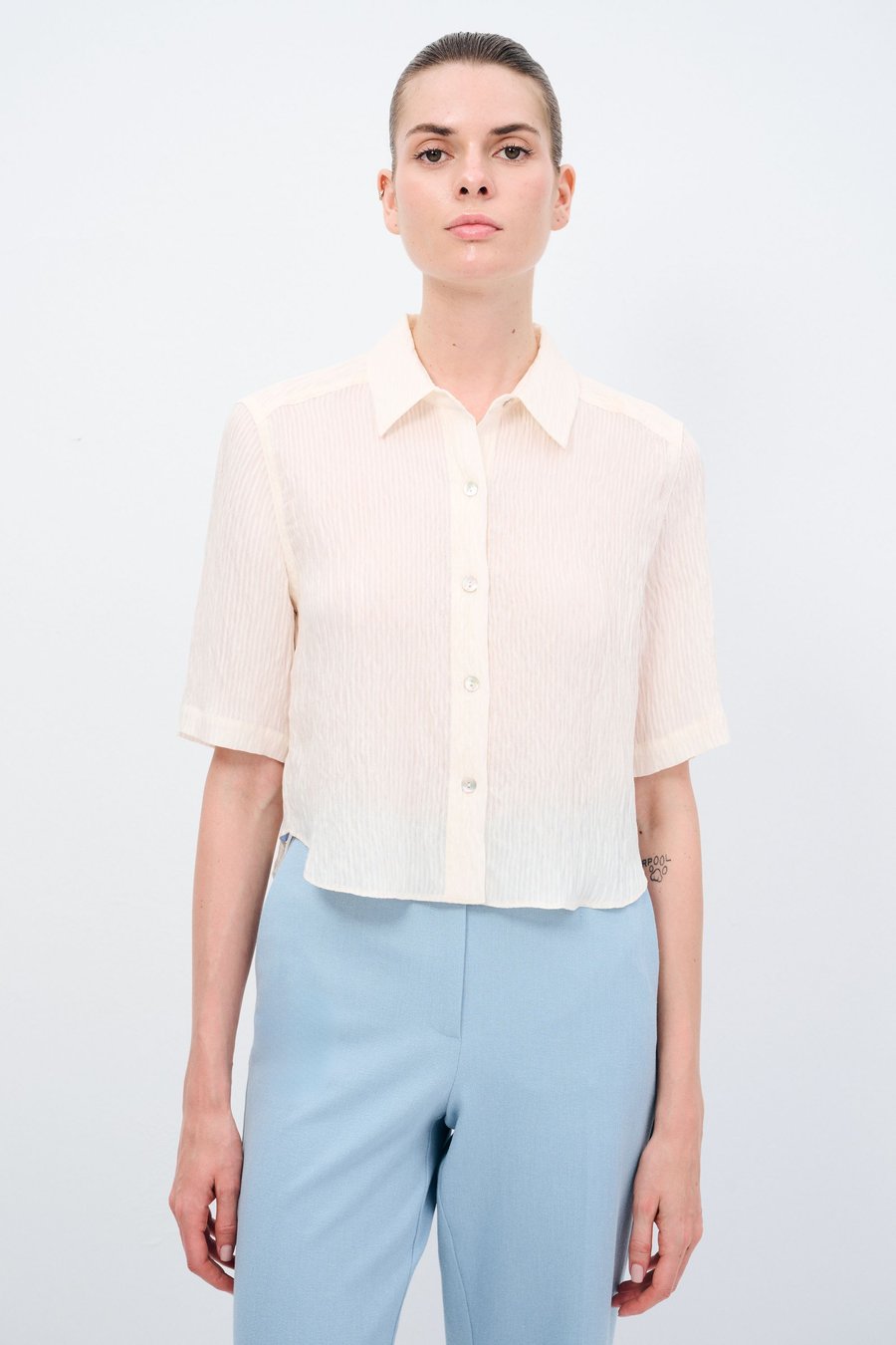 Блуза adL Button-down blouse, Light Beige/Mottled Beige
Блуза adL Button-down blouse, Light Beige/Mottled Beige